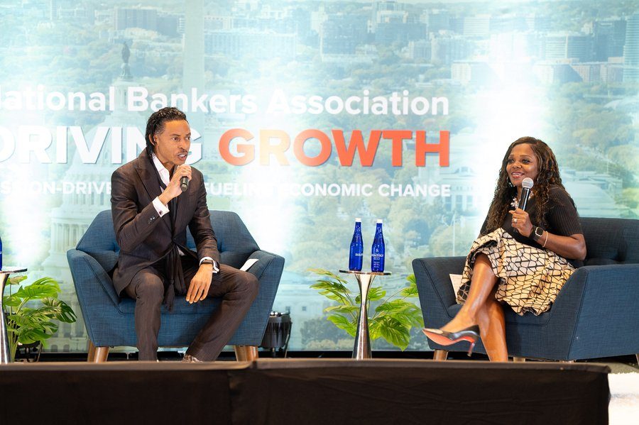 Corey White speaking on a National Bankers Association panel